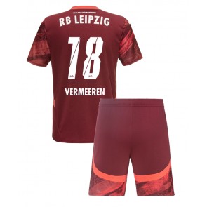 Billiga RB Leipzig Arthur Vermeeren #18 Bortatröja Barn 2024-25 Kortärmad (+ Korta byxor)